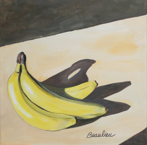 Банан красками