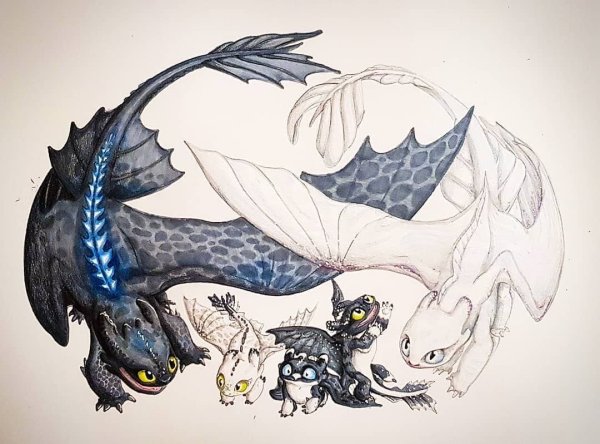 Беззубик акварелью