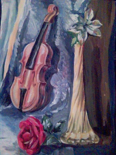 Скрипка рисунок