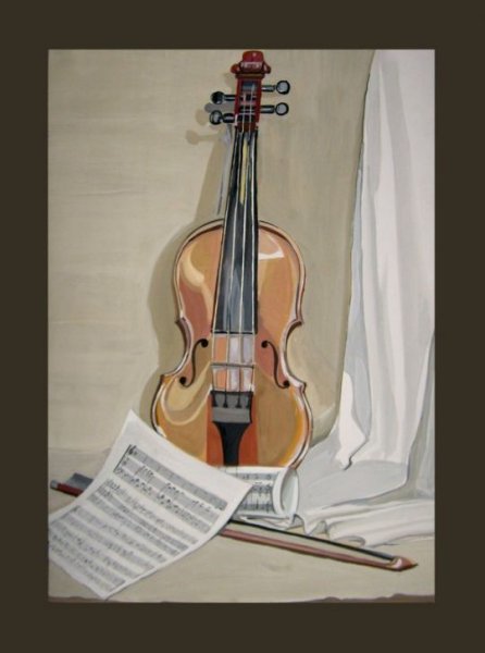 Скрипка рисунок