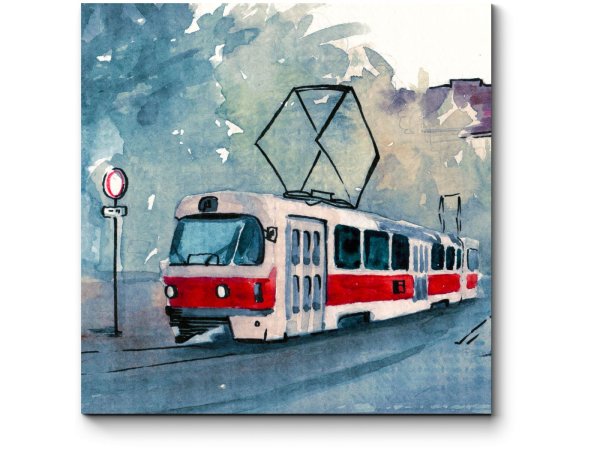 Транспорт в картинах художников