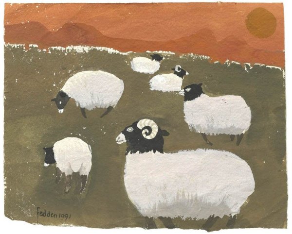 Овечка пастелью