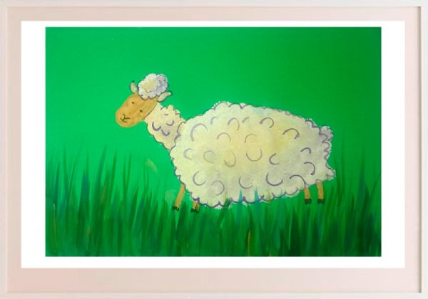 Барашек красками