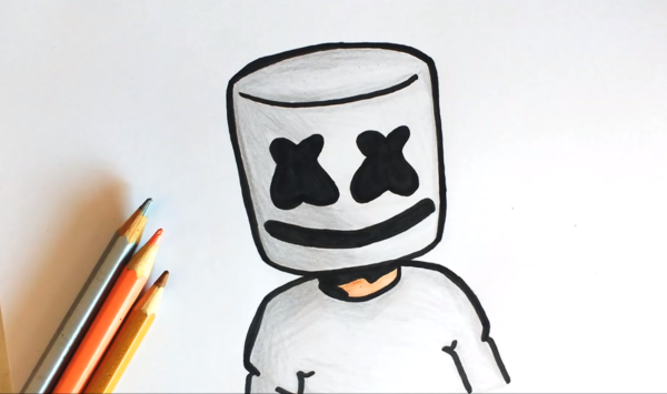 Нарисовать маршмеллоу