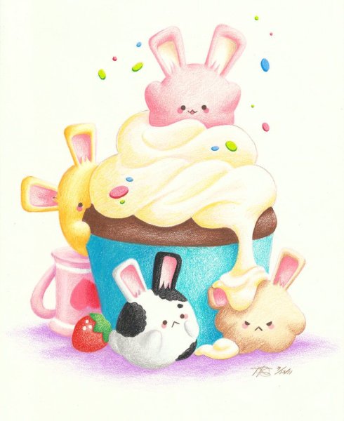 Маршмеллоу рисунок милый