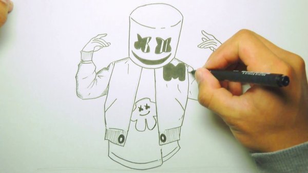 Маршмеллоу карандашом