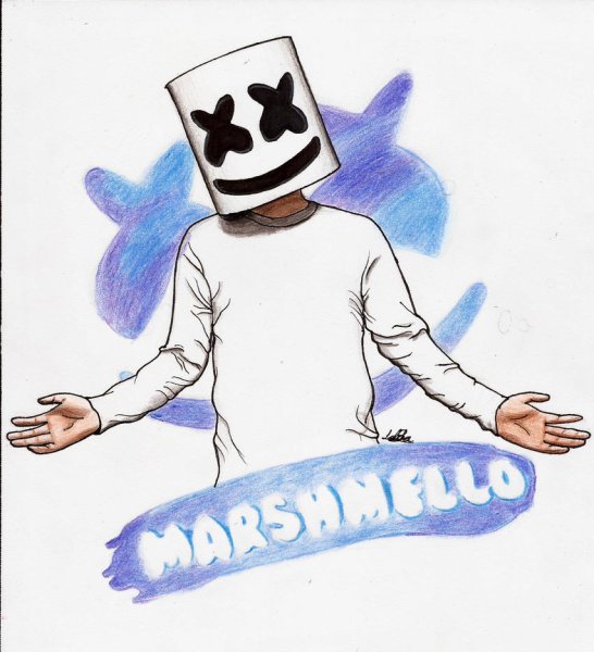 Маршмеллоу певец рисунок