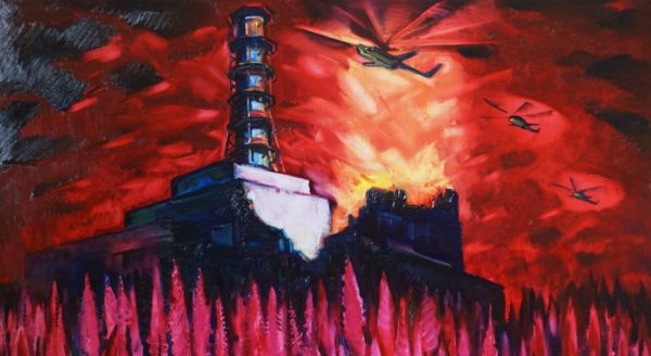 ЧАЭС 1986 рисунок