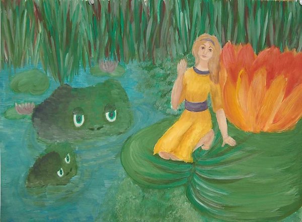 Декоративная сюжетная композиция