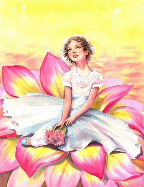 Рисование по сказке Дюймовочка в подготовительной группе