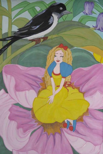 Рисование Дюймовочка