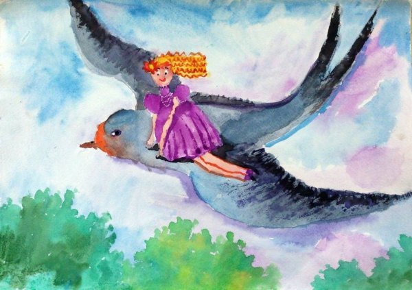 Детские иллюстрации к сказкам Андерсена