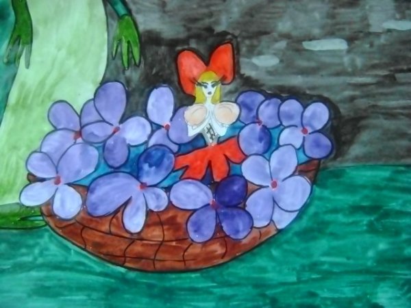 Литературные герои Дюймовочка