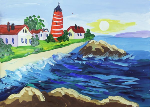 Море рисунок