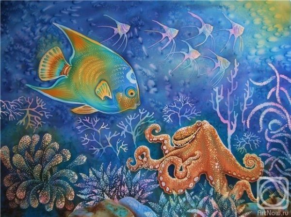 Морское дно батик