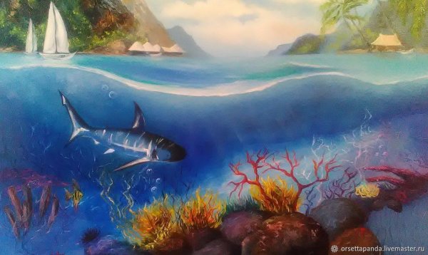 Картина подводный мир