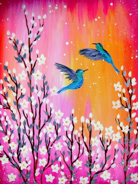 Правополушарная живопись Весна