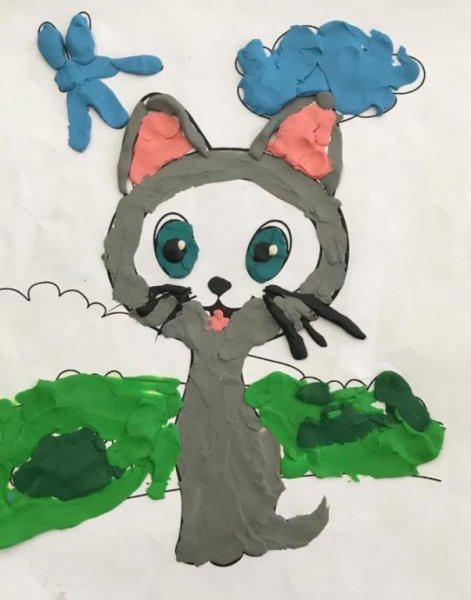 Котенок Гав поделка