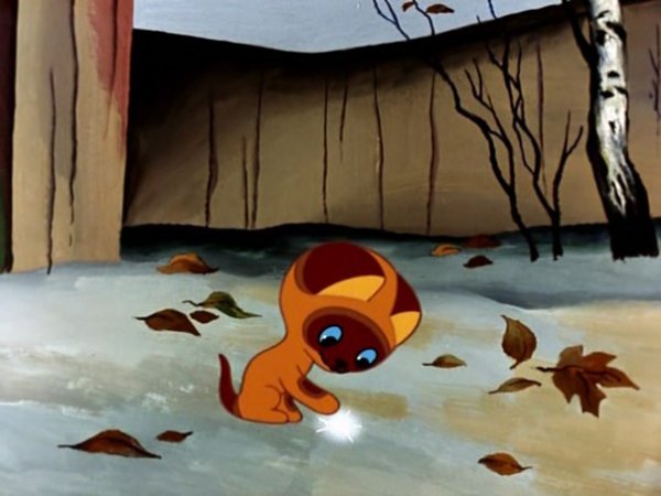 Котенок Гав зима