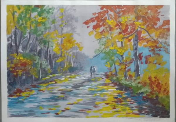 Ольга Дарчук осенний пейзаж