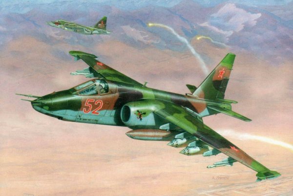 Военный самолет Су 25