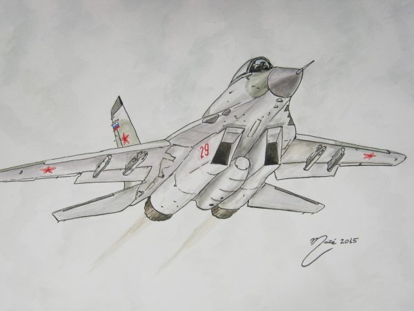 Рисование самолетов истребителей