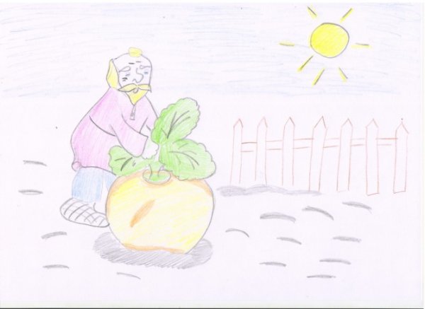 Рисование сказка Репка