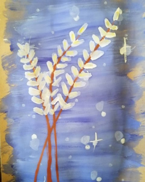 Рисование вербочек для третьеклассников