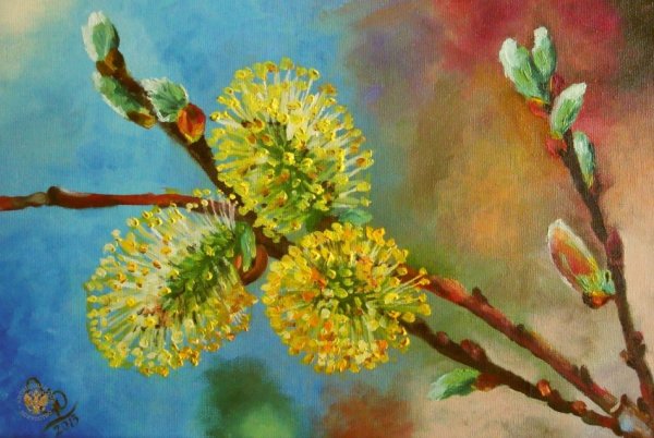 Весенний натюрморт для детей