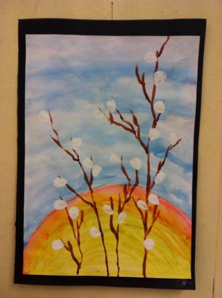 Рисование вербы