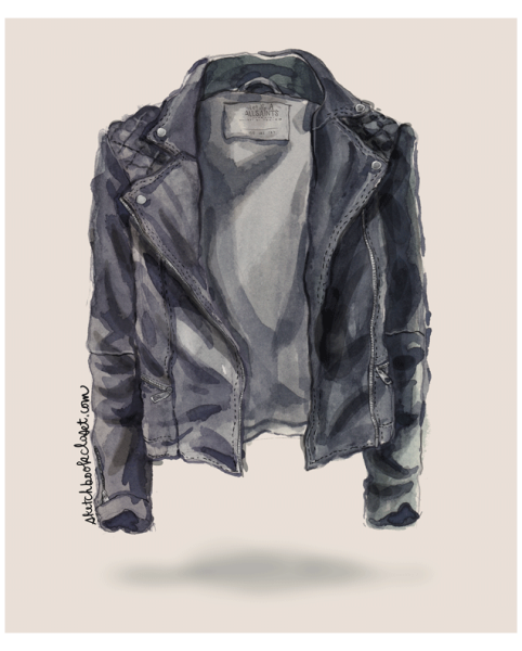 Эскиз кожаной куртки