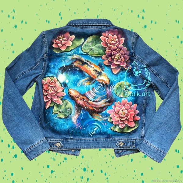 Расписные куртки джинсовки