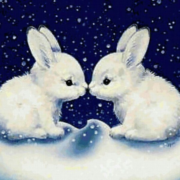 Заяц гуашью