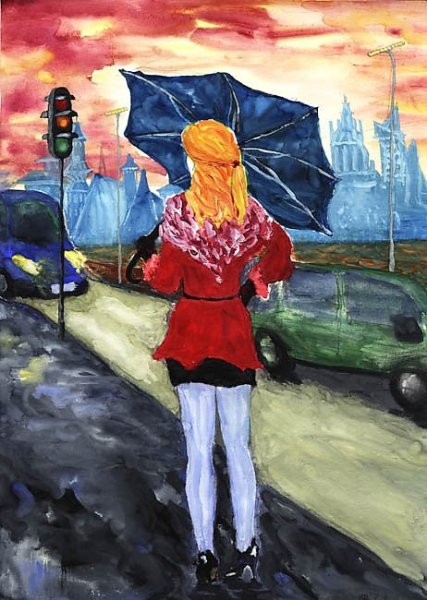 Рисунки гуашью люди