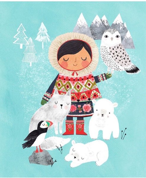 Эскимосы рисование для детей