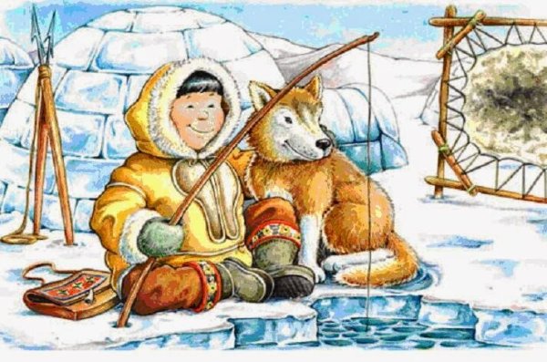 Чукотка Эскимосы живопись