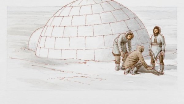 Жилище эскимосов арт