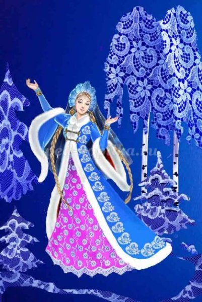 Рисованию гуашью “Снегурочка”