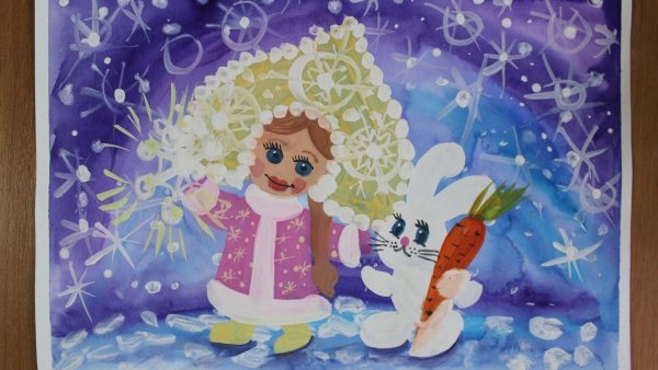 Рисование в детском саду Снегурочка