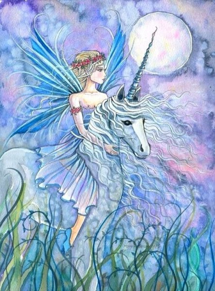 Эльфы акварелью