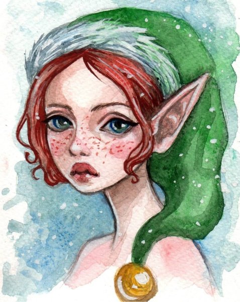 Акварель феи цветов