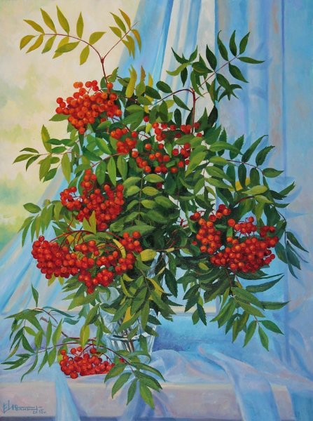 Пейзаж с рябиной