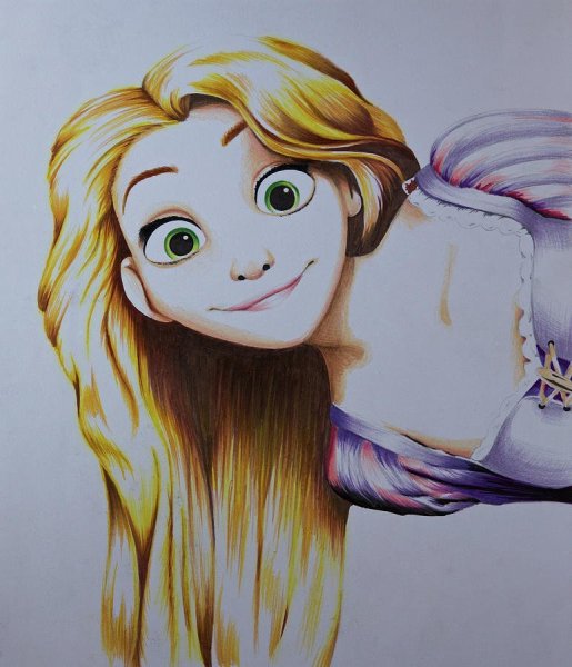 Рапунцель рисунок