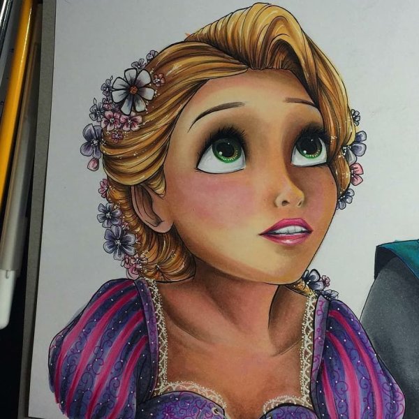 Принцесса Дисней Рапунцель портрет