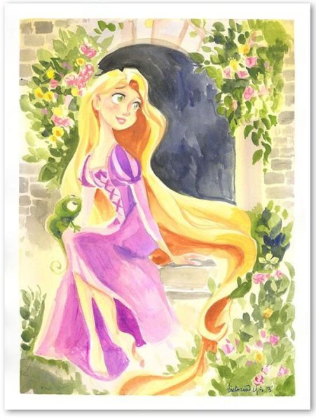 Рисунок к сказке Рапунцель