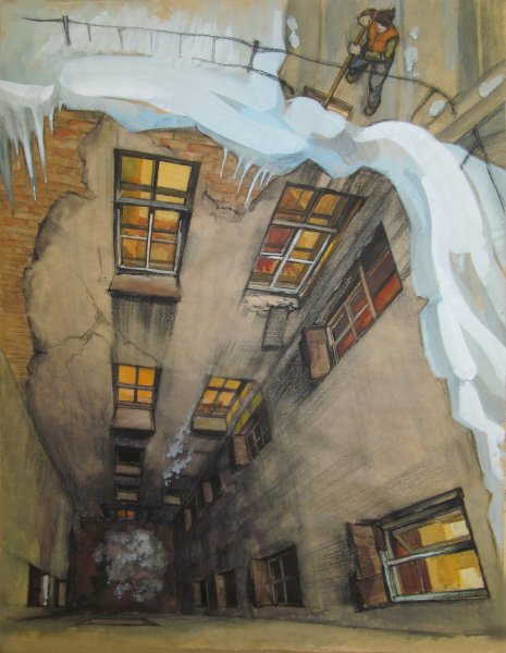 Питерские дворы живопись