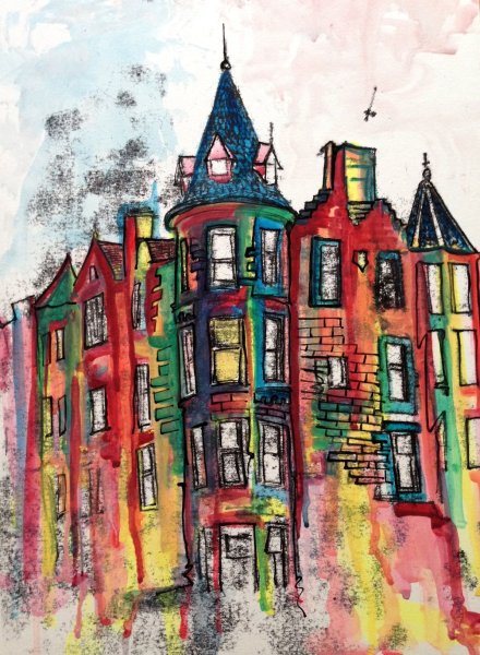 Красивые здания для рисования