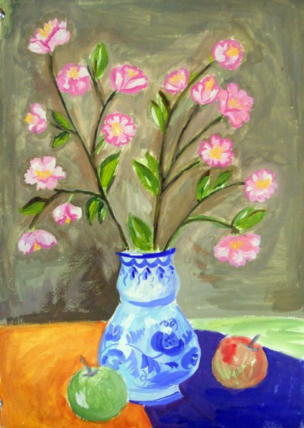 Весенний натюрморт для детей