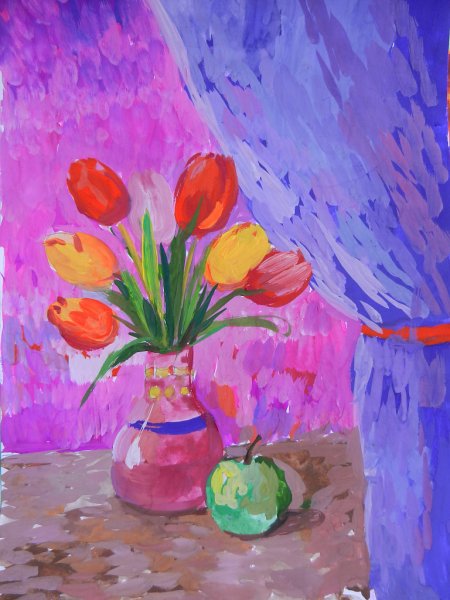 Весенний натюрморт для детей