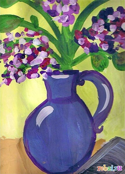 Рисование цветы для мамы